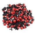 100 Pcs Adjustable Irrigation Drippers for Watering System - Red