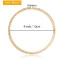 18pcs Bamboo Frame Embroidery Hoop Ring Household Sewing Tools(10cm)