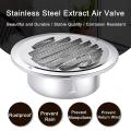 Stainless Steel Exhaust Port Round Louver Grille Cover Wall Wind Vent