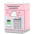 Electronic Piggy Bank with Code, for Kids,kids Safe Bank Pink Cat