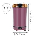 Electric Coffee Grinder Multifunctional Home Grinder(purple,us Plug)