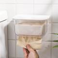 Tissue Box Holder Wall Mounted Napkin Paper Boxes Paper Towel-a