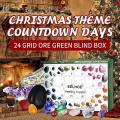 24 Grids Crystal Healing Stone Set Advent Crystal Stone Gift Box