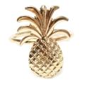 12pcs Pineapple Napkin Ring Metal Plating Napkin Ring Ring Gold
