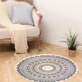 Bohemian Round Carpet, for Living Room ,anti-slip with Tassels,90cm
