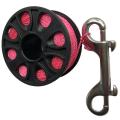Scuba Diving Plastic Spool Finger Reel with Stainless Steel,pink