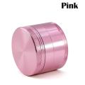 2inch 4 Piece Spice Herb Grinder, Durable and Exquisite 50mm(pink)