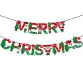 Merry Christmas Balloons Santa Elk Party Tree Paper Banner for Home,a