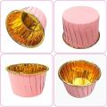 Foil Cupcake Baking Cups,cupcake Liners Ramekin Cup,for Parties Pink