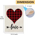 Valentines Day Garden Flag Double Sided, Love Heart Outdoor Decor