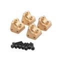4pcs Brass Link Mount for Axial Scx10 Ii 90046 90047 1/10 Rc Car
