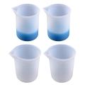 Silicone Measuring Cups, 6 Pcs 250ml/100ml for Epoxy Resin