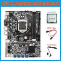 B75 Eth Mining Motherboard+g540 Cpu+2xsata Cable Miner Motherboard