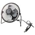 4-inch 360-degree Rotating Usb Powered Metal Electric Mini Desk Fan for Pc /laptop /notebook (black)