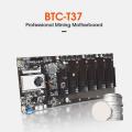T37 Btc Mining Motherboard with Cpu+128g Msata Ssd+4gb Memory