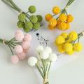 9 Pcs Golden Ball Artificial Flower Ball A