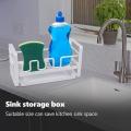 For Kitchen Sink Organizer Holder with Tray, Multifunction(white)