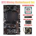 X79 H61 Btc Mining Motherboard 5x Pci-e Support 3060 E5 2620 V2 Cpu