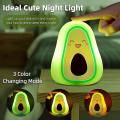 Night Light, Avocado Night Light for Kids Teen Girls Happy