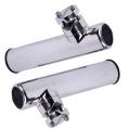 2pcs Stainless Steel Rod Holder 7/8 Inch to 1 Inch Rail 19mm-26mm