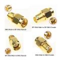 18 Pcs Sma Kits Connector Male Female Plug Antenna Adapter Coax Set