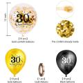30th Birthday Balloons 30 Pcs,12 Inch, 30th Anniversary Party Decor