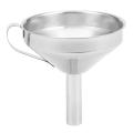 Stainless Steel Kitchen Funnel with Filter Storage Containers 10cm