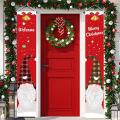 Christmas Porch Banners Holiday Door Decoration for Christmas Party