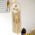 Macrame Dream Catcher, Boho Leaf Dream Catcher Wall Decor, Bohemian