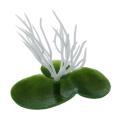 Aquarium Artificial Duckweed Floating Plastic Green White Plant