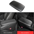 Carbon Fiber Center Console Leather Armrest Cover for Mazda Cx30 2020