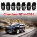Front Grill Inserts Chrome Grille Rings for Jeep Cherokee 2014-2018