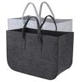 Pack Of 2 Felt Bags for Shopping Bag, Firewood Basket, Storage Bag