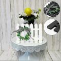 2pcs Farmhouse Wooden Picket Fence Tiered Tray Decoration Frame