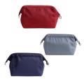 3pcs Waterproof Cosmetic Bag Travel Portable Bag (gray, Blue, Red)