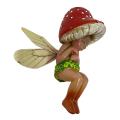 Sleeping Fairy Resin Handicrafts Forest Mushroom Elf Ornaments Garden