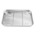 9 Inch Toaster Oven Tray and Rack Set, with Cooling Rack,dishwasher
