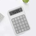 12 Digit Large Display Battery Lcd Display Office Calculator - Gray