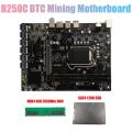B250c Btc Mining Motherboard with 120g Ssd+ddr4 4gb 2666mhz Ram