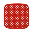 Reusable Air Fryer Liners,non Stick Surface,set Of 3 9x9inch,red