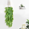 2 Pcs Artificial Hanging Plants Fake Vine Uv Resistant Plants Greeny