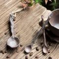 Coffee Spoons Hand-made Ceramics Teaspoon Long Handle Mixing Spoon 3