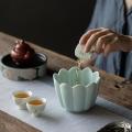Hutian Kiln Ceramic Tea Washing Bowl White