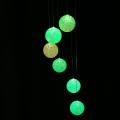Solar Led Wind Chime Lights Crystal Ball Color Changing Spinner Lamp