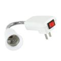 3x E27 Socket Adapter with Switch to Us Plug,bulb Holder Converter