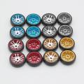 4pcs Wheel Rim + Tire for Wltoys K969 K979 K989 P929 Mini-z Q D ,2