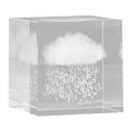 Creative Rain Cloud Transparent Square Crystal Square Crafts , S