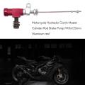 Motorcycle Hydraulic Clutch Rod Brake Pump M10x1.25mm Red