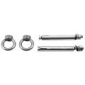 2pcs Stainless Steel Raw Style Shield Anchor Eye Bolts M6 X 82mm