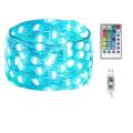 16 Colors Fairy Lights 100 Led Christmas Usb for Party Holiday Decor